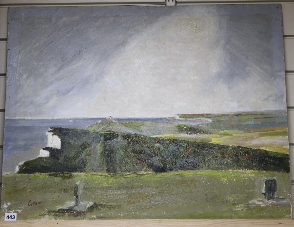 Edward Callam (b.1950), oil on board, The Seven Sisters, signed, 61 x 76cm, unframed